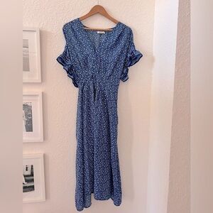 Max Studio blue floral dress